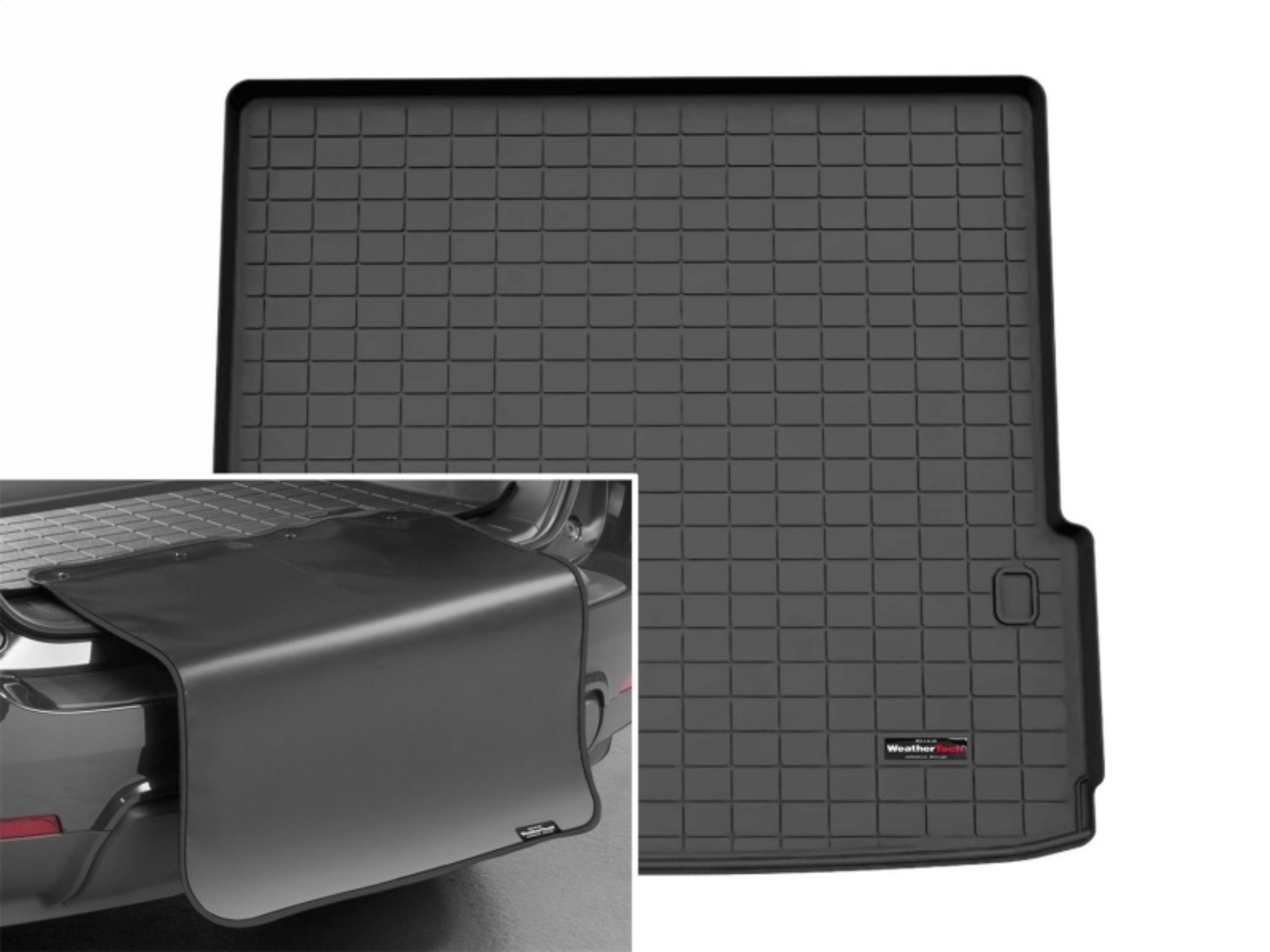 Picture of WeatherTech 2025 Infiniti QX80/Nissan Armada Cargo Liner w/Bumper Protector - Black