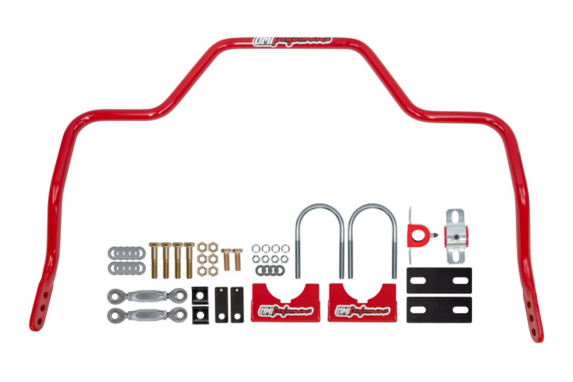 Picture of UMI Performance 15-24 Ford F-150 1in Solid Rear Sway Bar - Red
