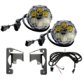Picture of Nacho Lighting Jeep JL/JT SAE Combo White Plug N Play Fog Light Kit (3pc Bumper Kit)