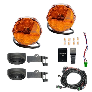 Picture of Nacho Lighting Toyota SAE Combo Plug N Play Fog Light Kit - Amber