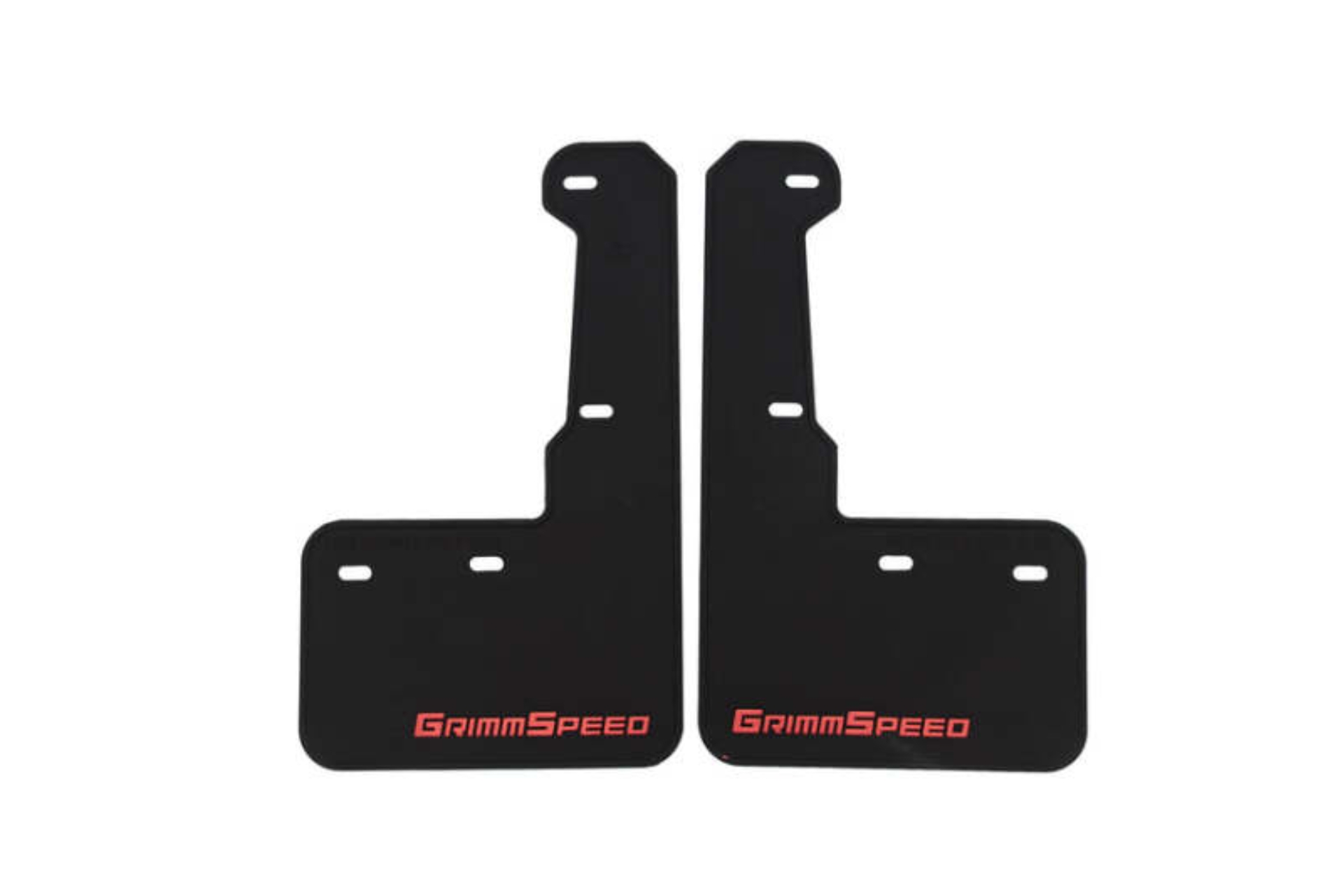 Picture of Grimmspeed 15-21 Subaru WRX/STI Mudflaps - Black w/ Red Lettering