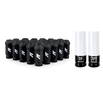 Picture of Mishimoto Steel Locking Lug Nuts M14x1.5 24pc Set Black