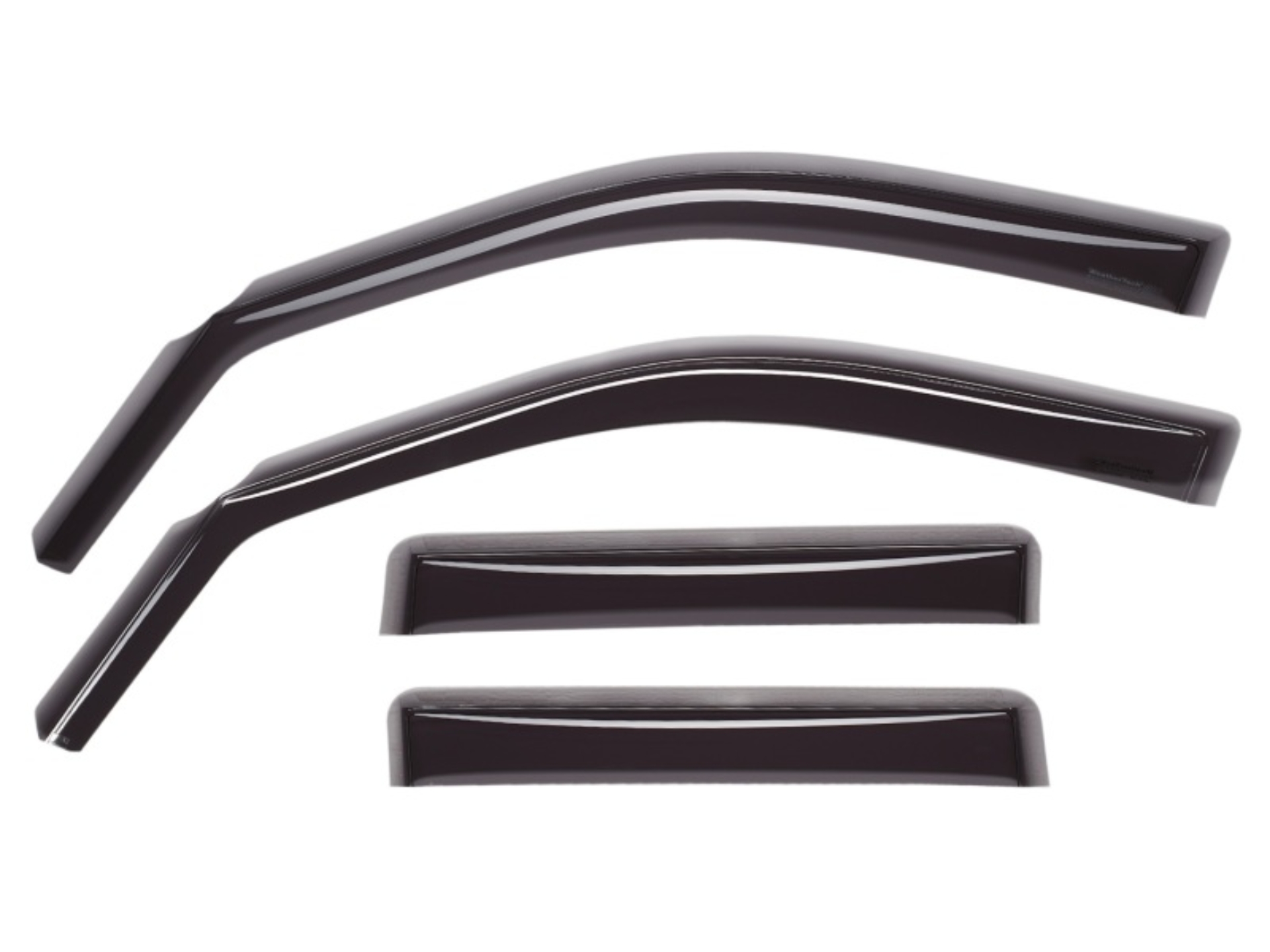 Picture of WeatherTech 23-25 Chevy Colorado/GMC Canyon CC Front & Rear Side Window Deflectors - Dark Tint