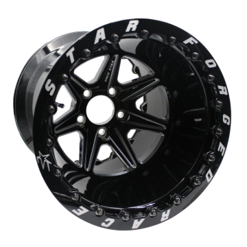 Picture of Race Star 72 ValStar 15x10 5x4.75bc 7.5bs 3.072in CB Black w/ Machined Accents