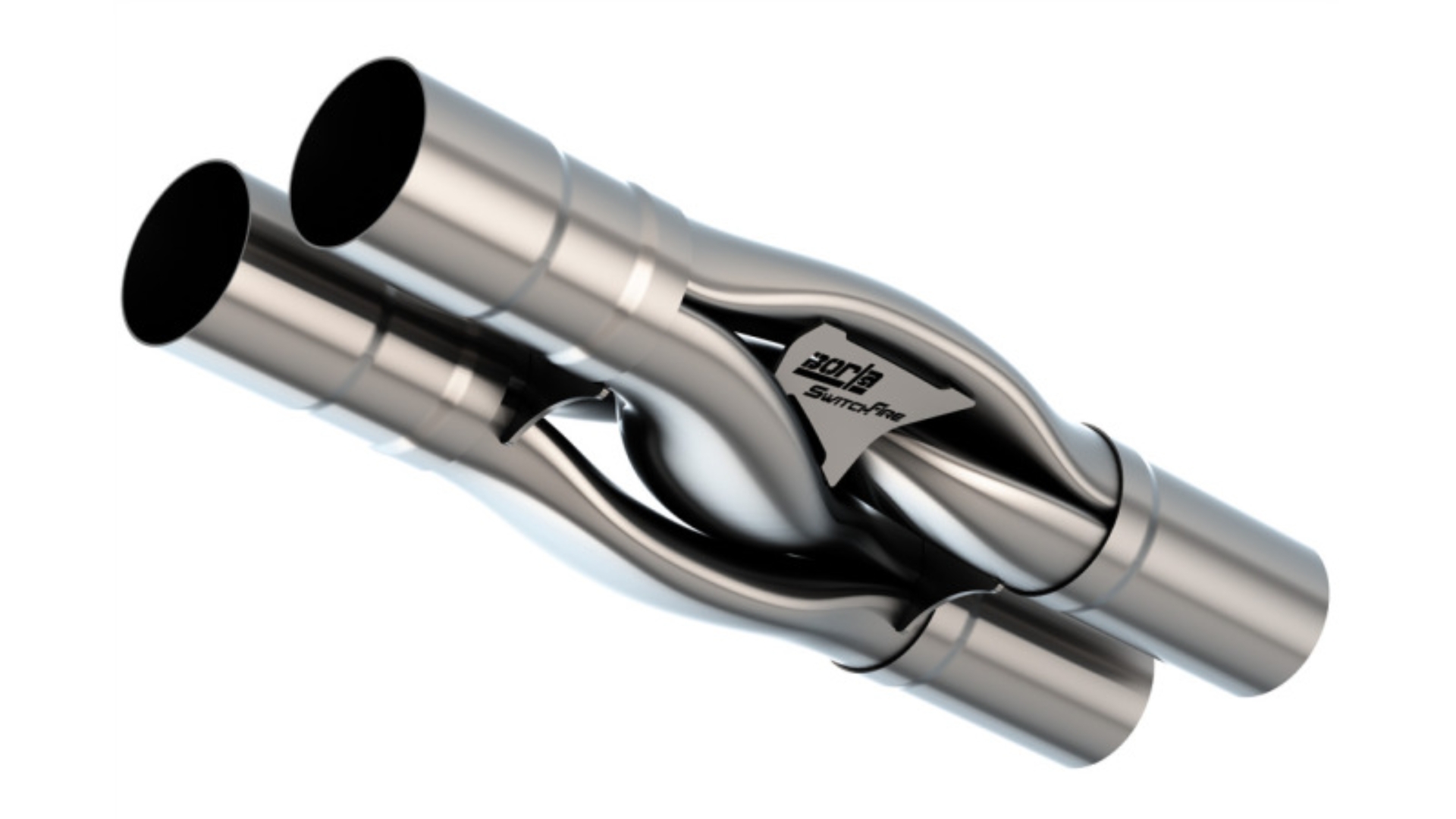 Picture of Borla Universal Hydroformed Switchfire X-Pipe 3in ID 3in OD Outlets W/O Notches