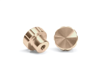 Picture of WeatherTech CupFone & CupFone XL w/ Hand Sanitizer Billet Knobs - Rose Gold (2 Pack)