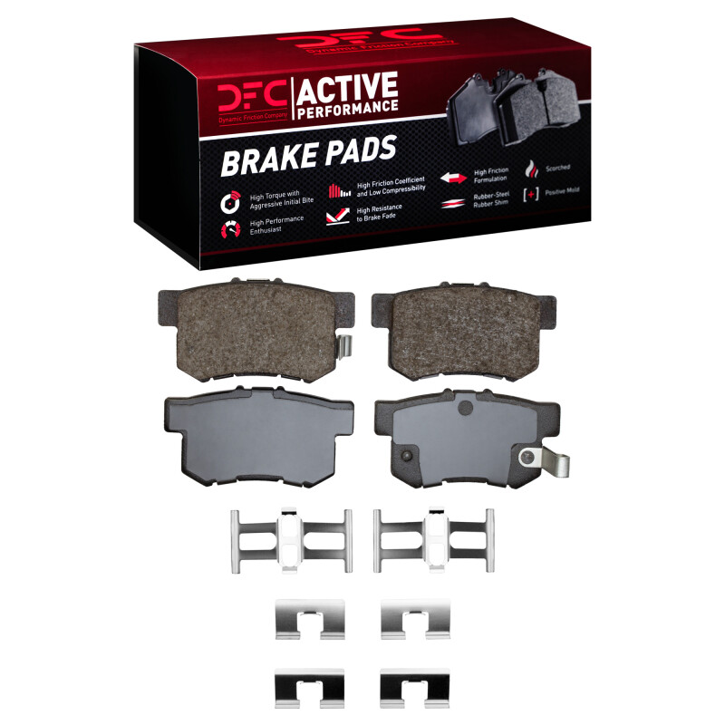 Picture of DFC 91-12 Acura TL Rear Active Performance Pads and Hardware Kit