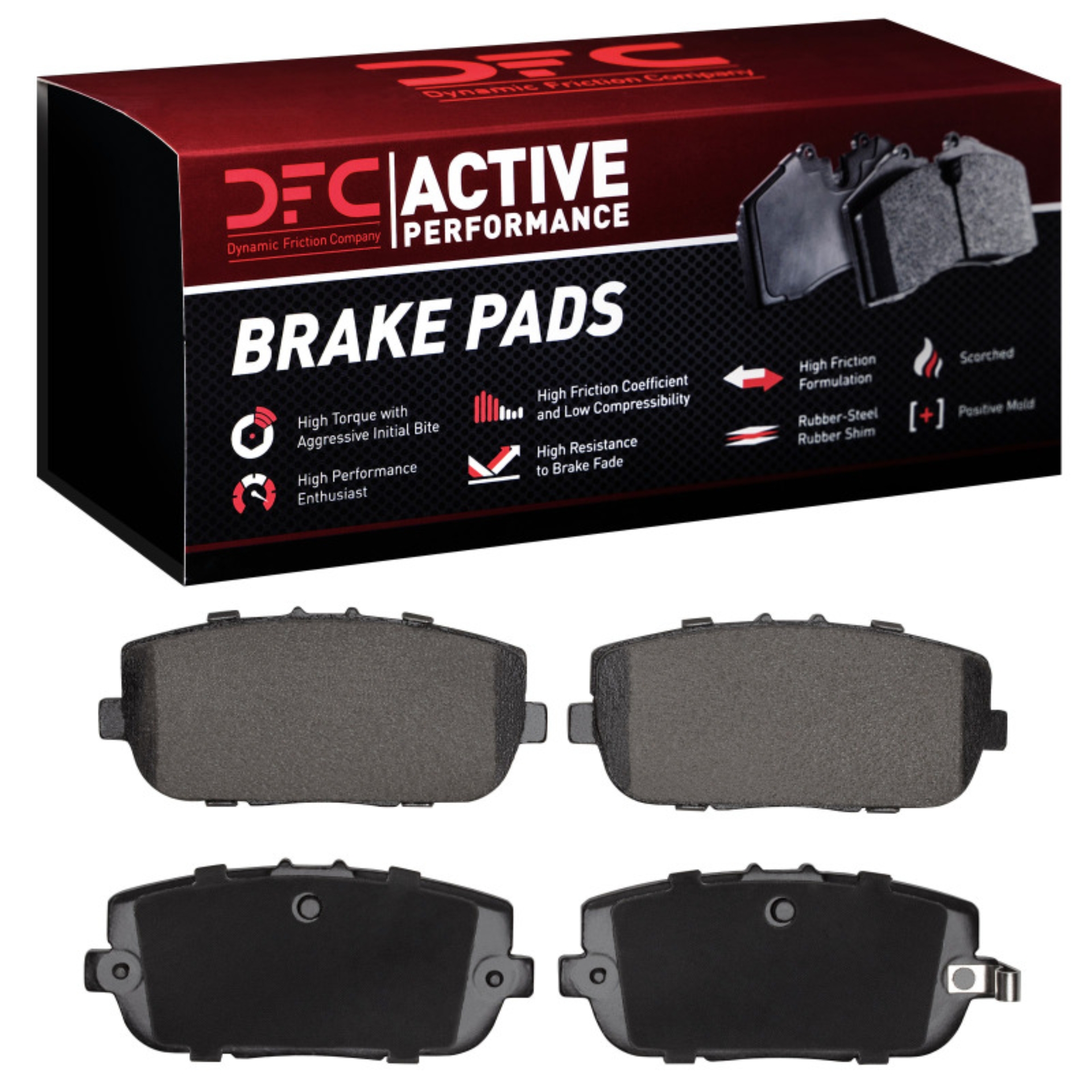 Picture of DFC 06-25 Mazda MX-5 Miata Rear Active Performance Pads - Low Metallic