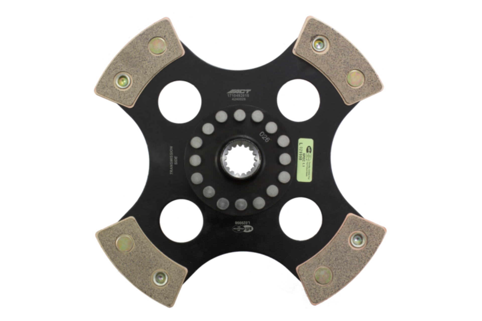 Picture of ACT 4 Pad Rigid Race Clutch Disc