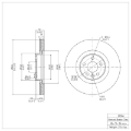 Picture of DFC 07-16 Volvo S60/S80 Front GeoSPEC Coated Rotor