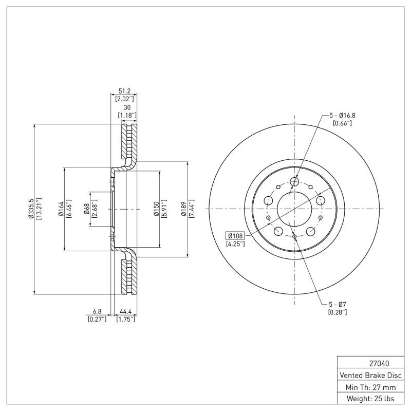 Picture of DFC 03-09 Volvo XC90 Front GeoSPEC Coated Rotor
