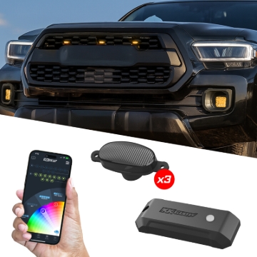Picture of XK Glow XKmax Pre-Runner Style RGBW LED Grill Pods - 3pc