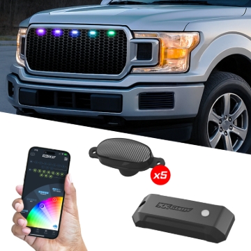 Picture of XK Glow XKmax Pre-Runner Style RGBW LED Grill Pods - 5pc