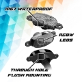 Picture of XK Glow XKmax Pre-Runner Style RGBW LED Grill Pods - 3pc