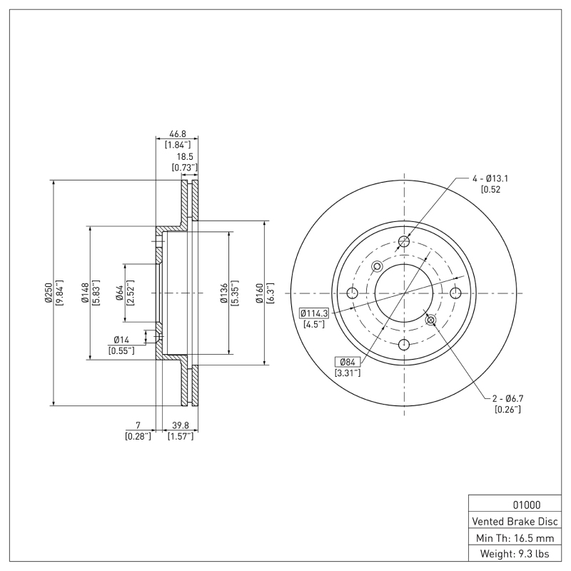 Picture of DFC Brake Rotors-Plain - 600-01000