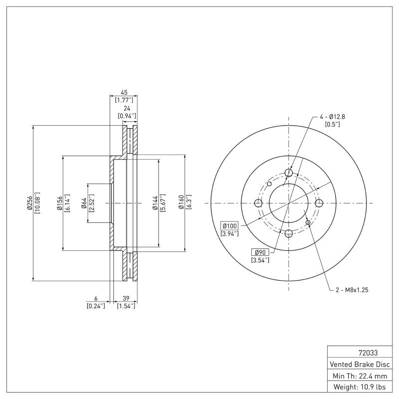 Picture of DFC Brake Rotors-Plain - 600-72033
