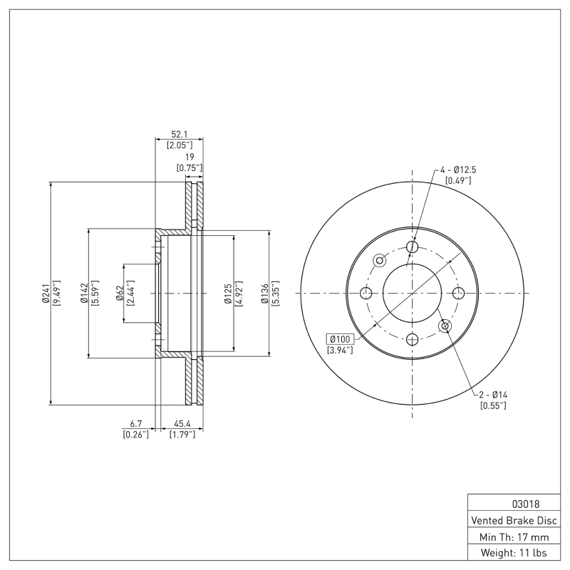 Picture of DFC Brake Rotors-Plain - 600-03018