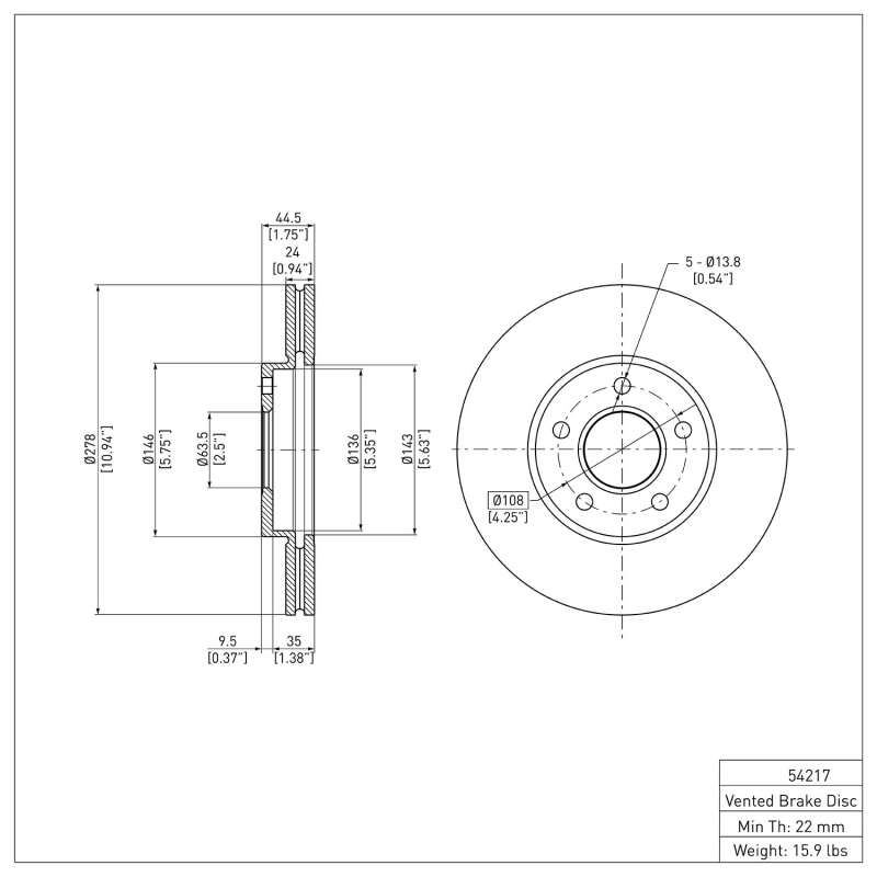 Picture of DFC Brake Rotors-Plain - 600-54217