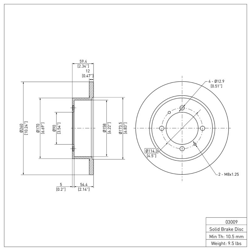 Picture of DFC Brake Rotors-Plain - 600-03009