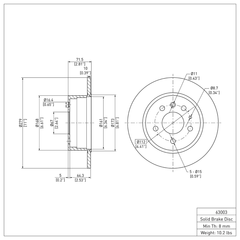 Picture of DFC Brake Rotors-Plain - 600-63003