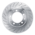 Picture of DFC 78-89 Porsche 930 Left Rear Drilled Brake Rotor