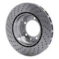 Picture of DFC 78-89 Porsche 930 Right Rear Drilled Brake Rotor