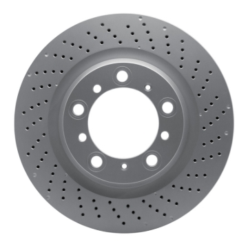 Picture of DFC 16-23 Porsche 718 Cayman Right Rear Drilled GeoSPEC Coated Rotor