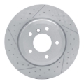 Picture of DFC 13-13 BMW 135IS Rear Brake Rotor - Dimpled and Slotted