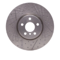 Picture of DFC 15-19 Mini Cooper Countryman Front Brake Rotor - Dimpled and Slotted