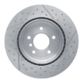 Picture of DFC 06-13 BMW 328i Rear Brake Rotor - Dimpled and Slotted