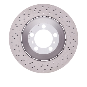 Picture of DFC 13-19 Porsche 911 Left Front Drilled Hi-Carbon Alloy Geomet Coated Rotor
