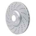 Picture of DFC 15-19 BMW X5 Left Front Drilled Hi-Carbon Alloy Geomet Coated Rotor