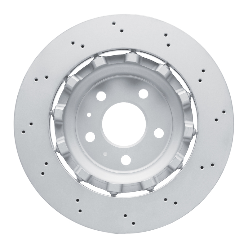 Picture of DFC 13-15 Audi RS5 Rear Drilled Hi-Carbon Alloy Geomet Coated Rotor