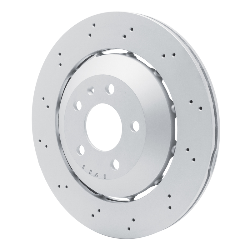 Picture of DFC 13-15 Audi RS5 Rear Drilled Hi-Carbon Alloy Geomet Coated Rotor