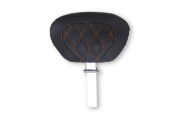 Picture of Mustang 08-25 Harley FL Touring Rd King Sp, Rd Glide Ltd, Dble Diamond Driver Backrest - Black/MO
