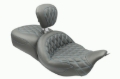 Picture of Mustang 08-25 Harley FL Touring Rd King Sp, Rd Glide Ltd, Dble Diamond ST Backrest - Black/SB