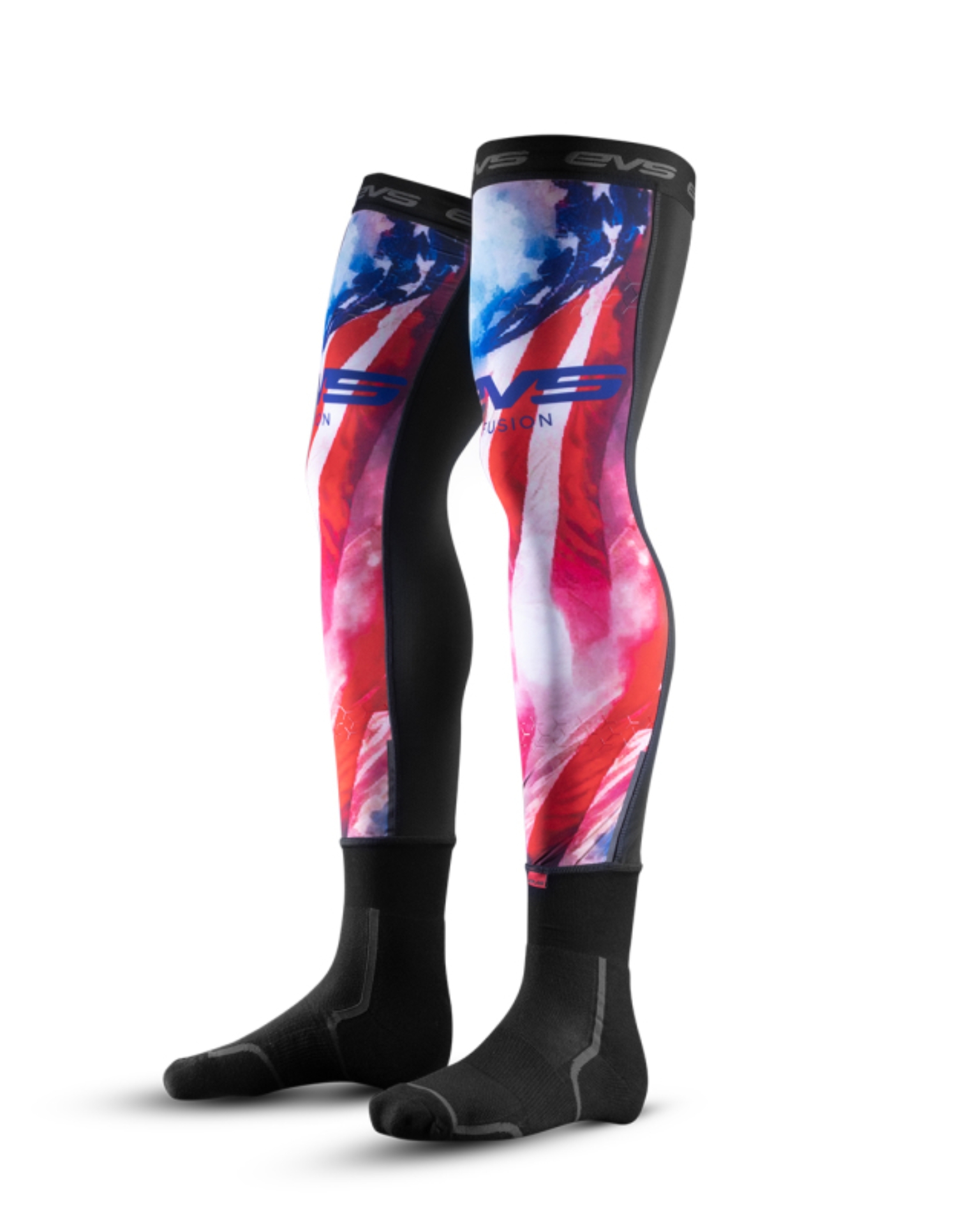 Picture of EVS Base Layer Fusion Sock 1776 Red/White/Blue -Youth