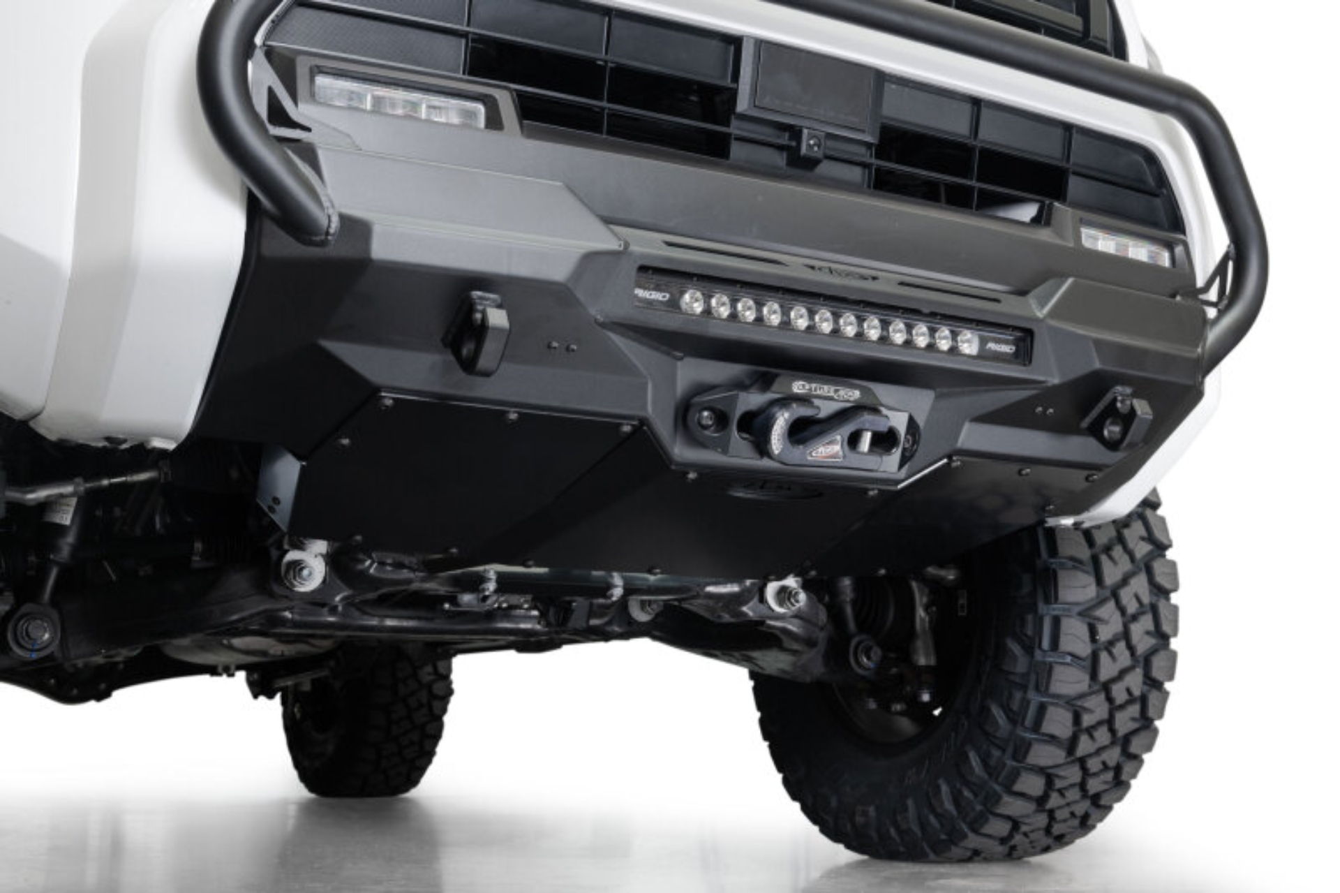 Picture of Addictive Desert Designs 2025 Toyota 4Runner Stealth Center Mount Front Bumper w/ Top Hoop