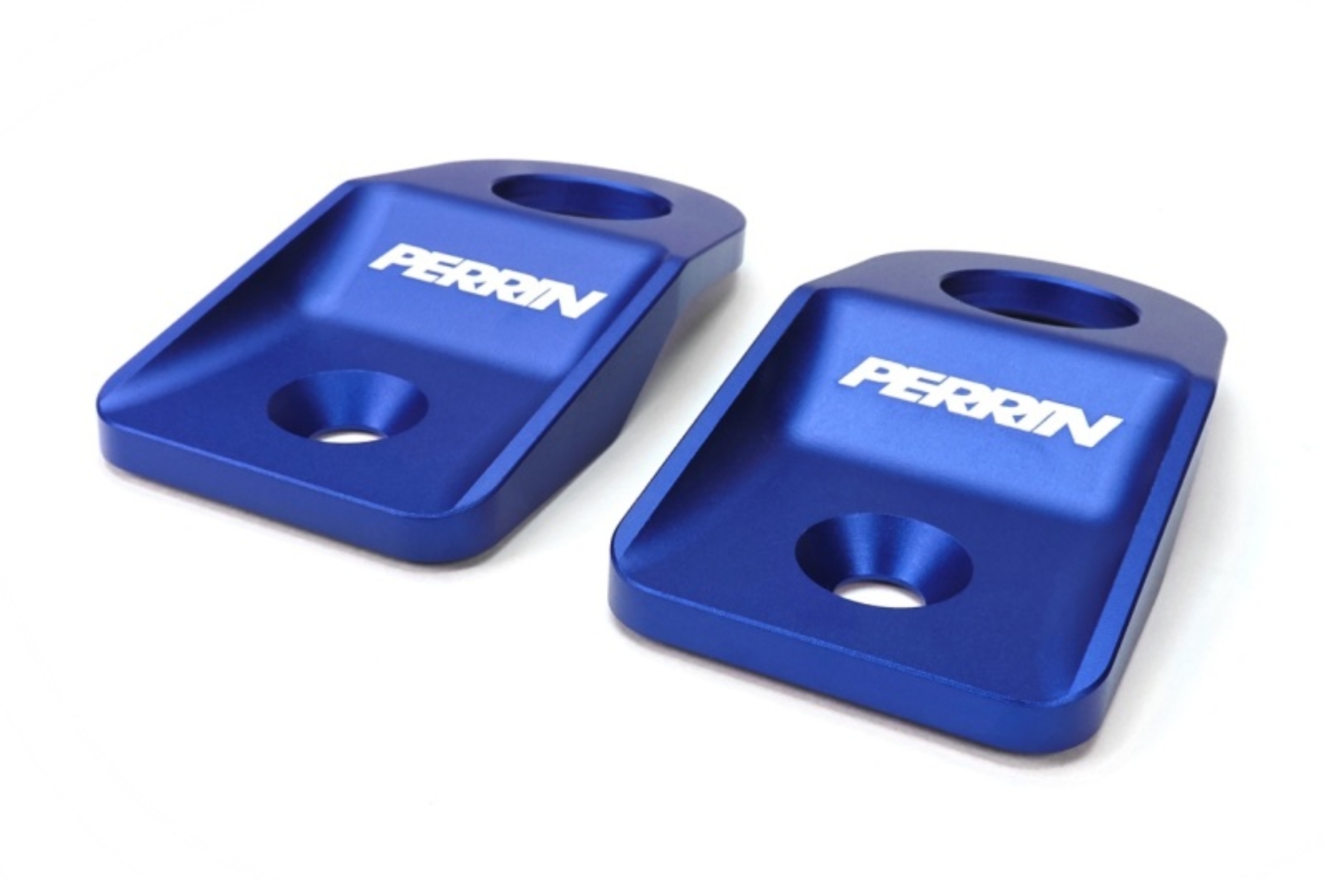 Picture of PERRIN 08-14 Subaru WRX/STI / 08-11 Impreza / 08-10 Outback Upper Radiator Bracket Set - Blue