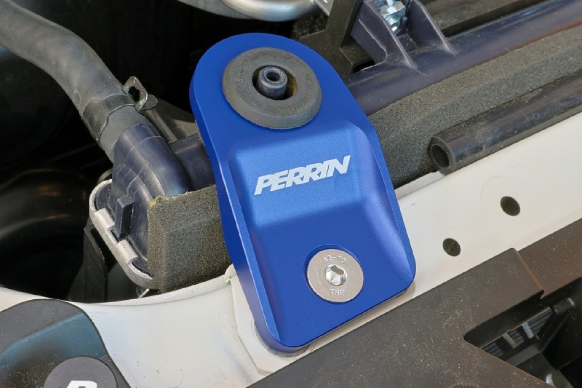 Picture of PERRIN 15-21 Subaru WRX/STI / 13-17 Crosstrek / 12-16 Impreza Upper Radiator Bracket Set - Blue