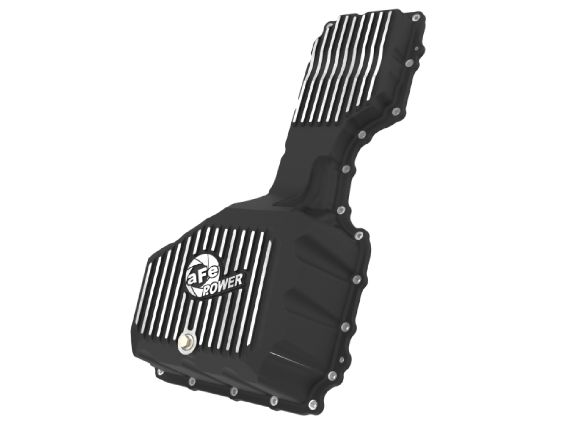 Picture of aFe 17-19 GM Diesel V8-6.6L L5P Engine Oil Pan w/ Machined Fins