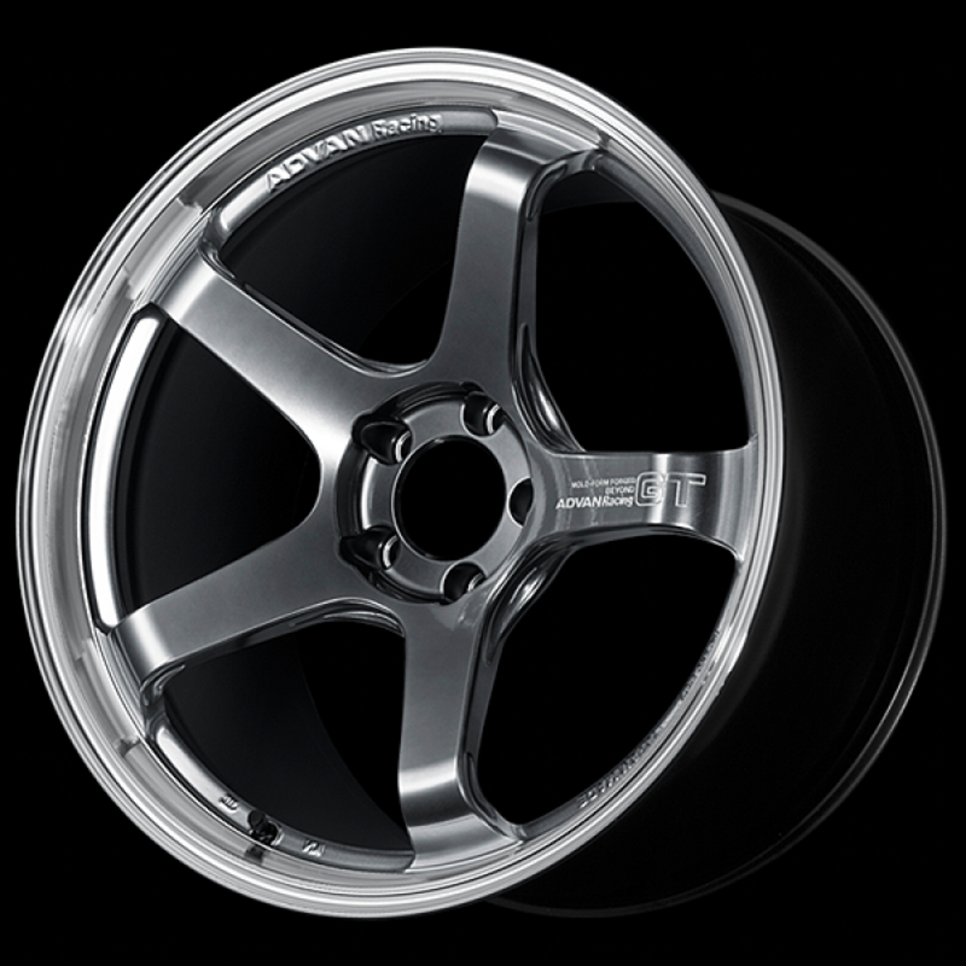 Picture of Advan GT Beyond 17X7.0 / +45 Offset / 4x100 BC / +45mm Bore / Machining and Hyper Platinum Black