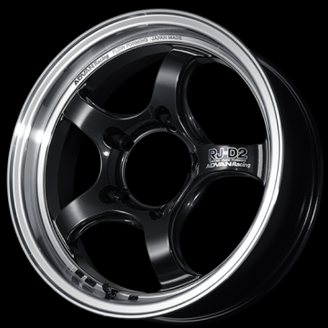 Picture of Advan RG-D2 17x7.5 / +38 Offset / 4x100 / 63mm Bore / Machining and Black Gunmetallic