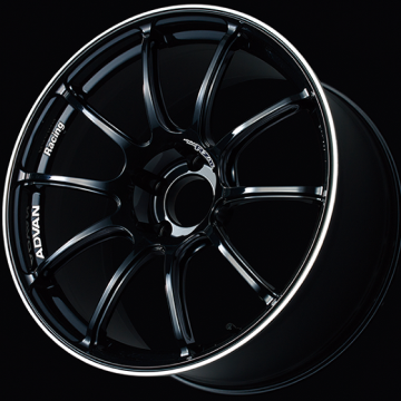 Picture of Advan RZII 17x7.5 / +35 Offset / 4x98 / 65mm Bore / Racing Gloss Black and Ring