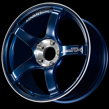 Picture of Advan TC-4 SE 17x7.5 / +35 Offset / 4x100 / 63mm Bore / Racing Indigo Blue and Diamond Cut