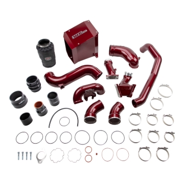 Picture of Wehrli 06-07 Chevrolet Duramax 6.6L LBZ Stage 2 High Flow Intake Bundle Kit - Bengal Silver