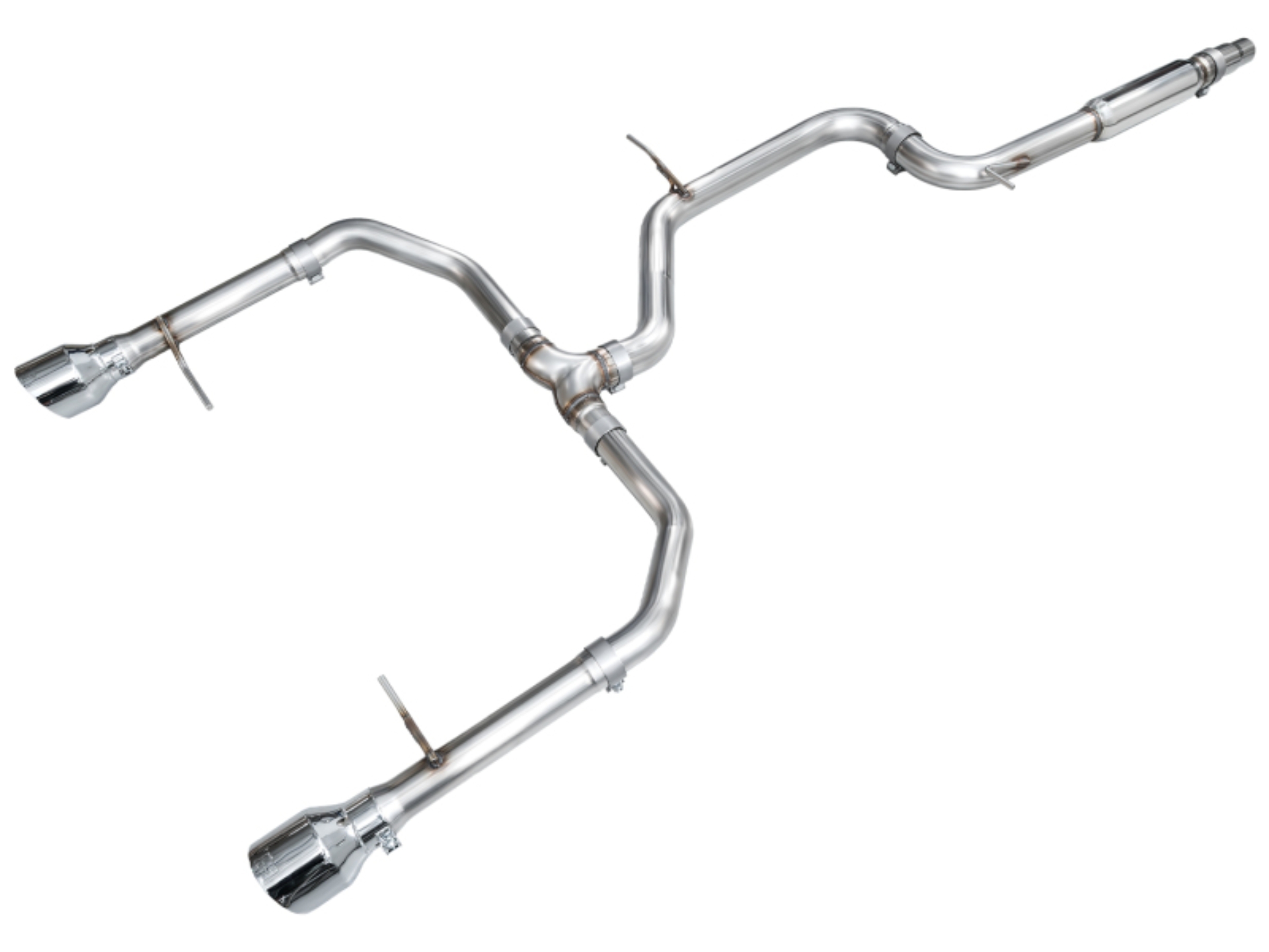 Picture of AWE Tuning 22-25 Volkswagen Jetta GLI Track Edition Exhaust - Chrome Silver Tips
