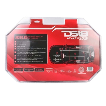 Picture of DS18 0-GA Amplifier Install Kit Advance- Red