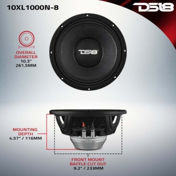Picture of DS18 10in 500 Watts RMS Neodymium 8 ohm Mid-Range Loudspeaker