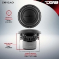 Picture of DS18 10in 800 Watts RMS 4 ohm DVC High Excursion Subwoofer